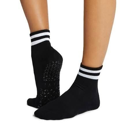 Aria Grip Sock - Ebony