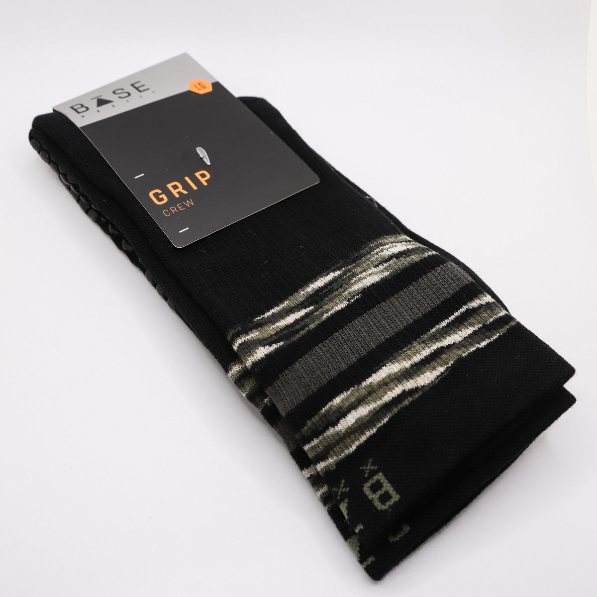 Base Grip Sock- Granite Stripe