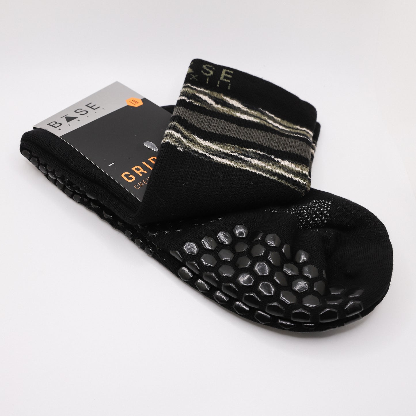 Base Grip Sock- Granite Stripe