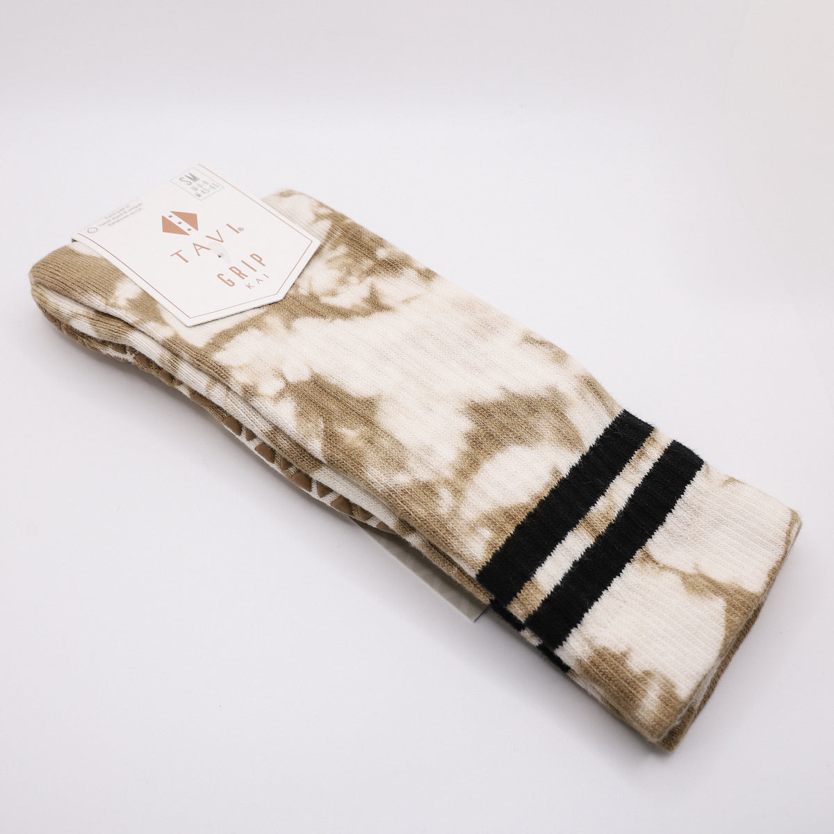 Kai Grip Sock - Camel Tie Dye