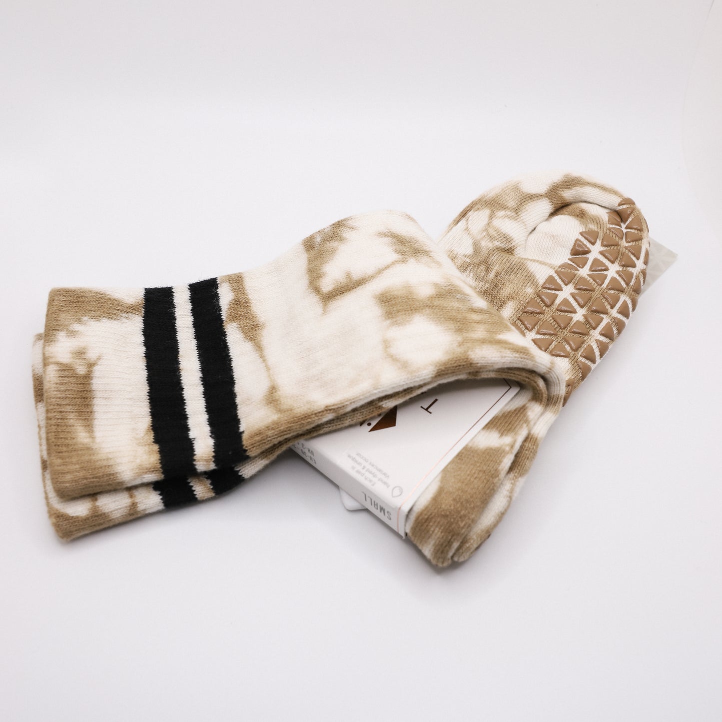 Kai Grip Sock - Camel Tie Dye