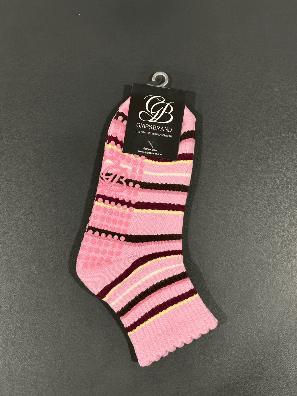 GRIPS.BRAND Sock - Pink Stripe