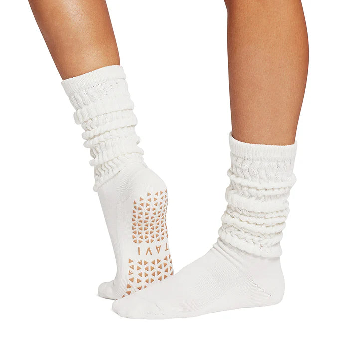 Stacy Grip Socks- Snow